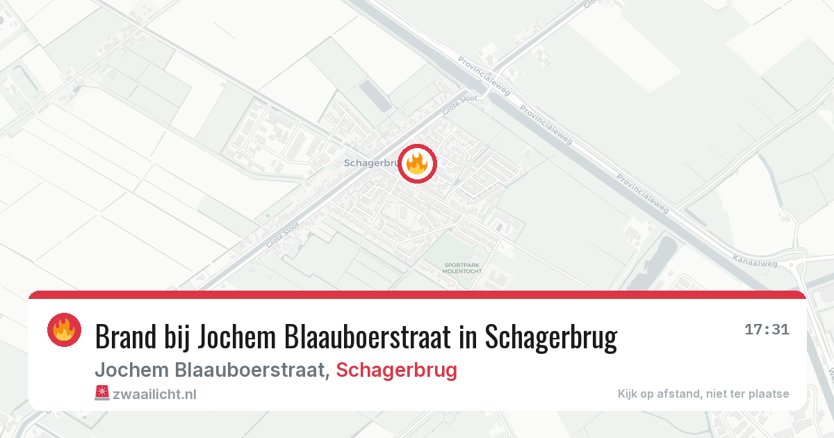 Brand bij Jochem Blaauboerstraat in Schagerbrug — 19 jun 2026