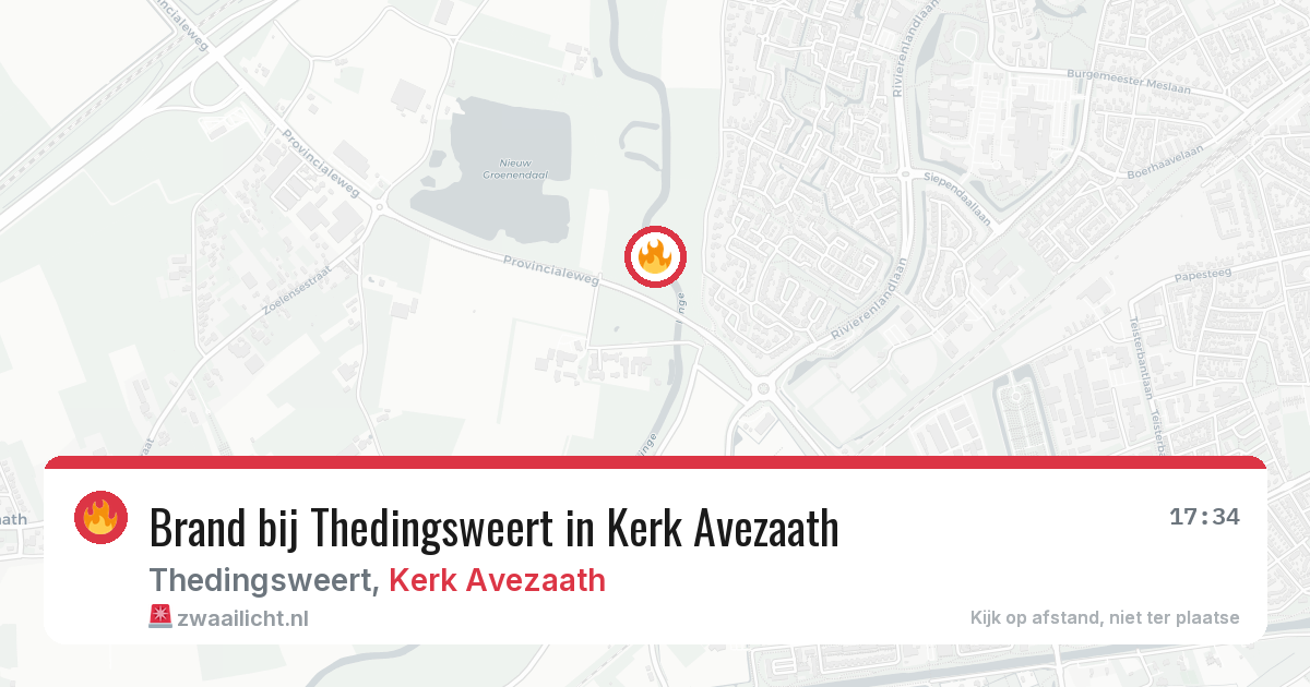 Brand bij Thedingsweert in Kerk Avezaath — 26 jun 2026