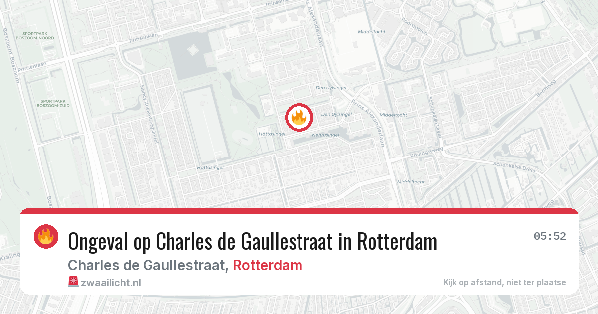 Ongeval op Charles de Gaullestraat in Rotterdam — 7 apr 2026