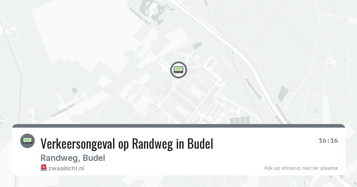 Verkeersongeval op Randweg in Budel — 29 jan 2026
