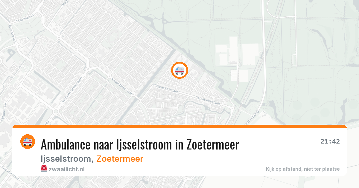 Ambulance naar Ijsselstroom in Zoetermeer — 11 jul 2026