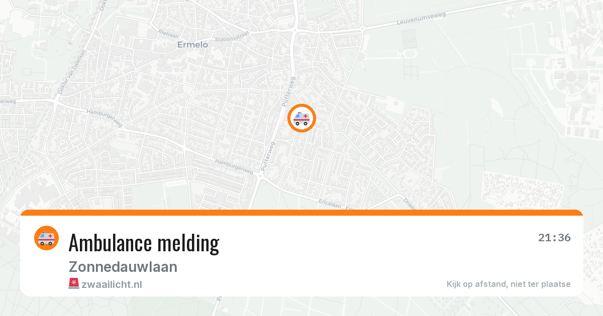Ambulance melding — 20 jun 2026