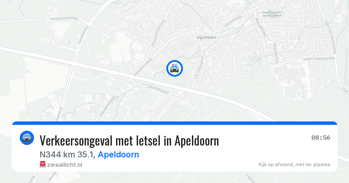 Verkeersongeval met letsel in Apeldoorn — 22 mrt 2026