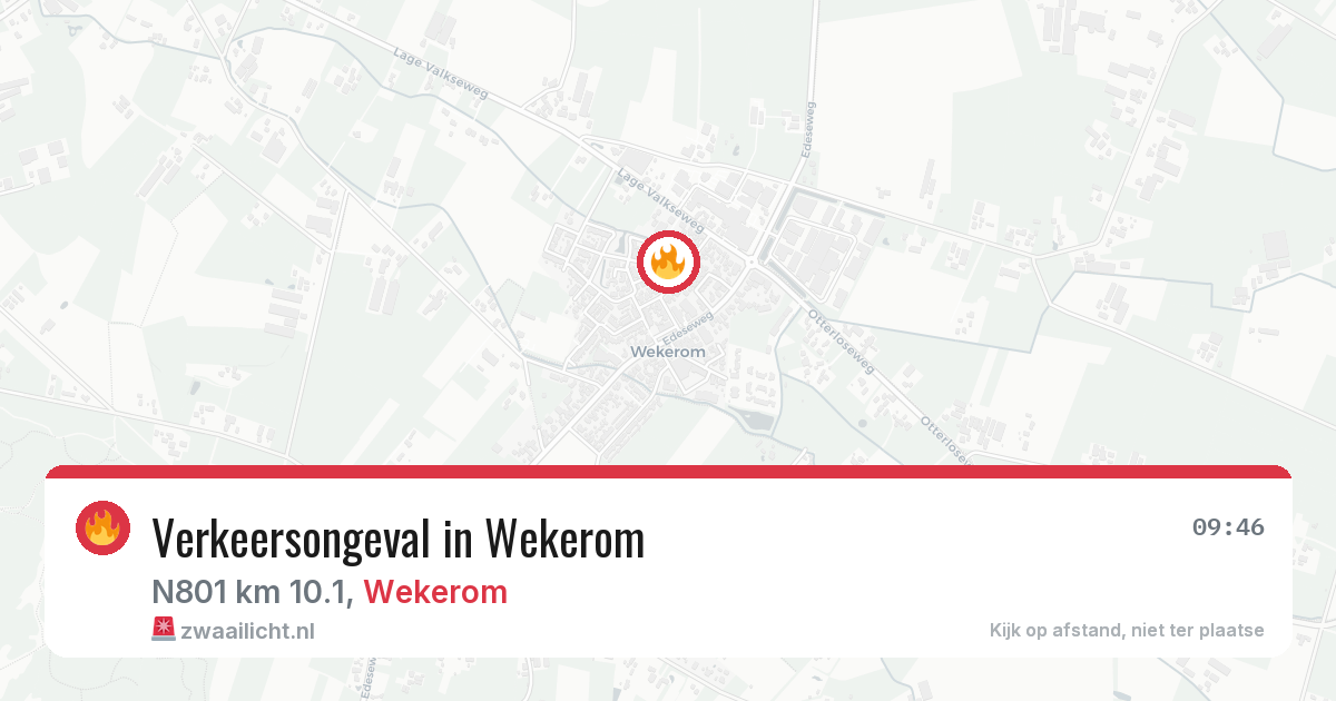Verkeersongeval in Wekerom — 29 jun 2026