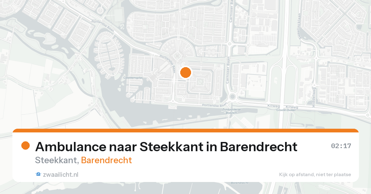 Ambulance naar Steekkant in Barendrecht — 21 aug 2026