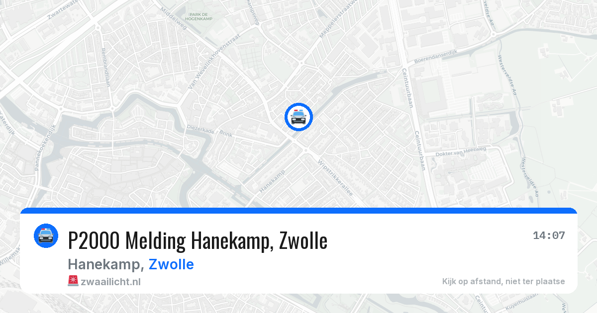 P2000 Melding Hanekamp, Zwolle — 8 jun 2026