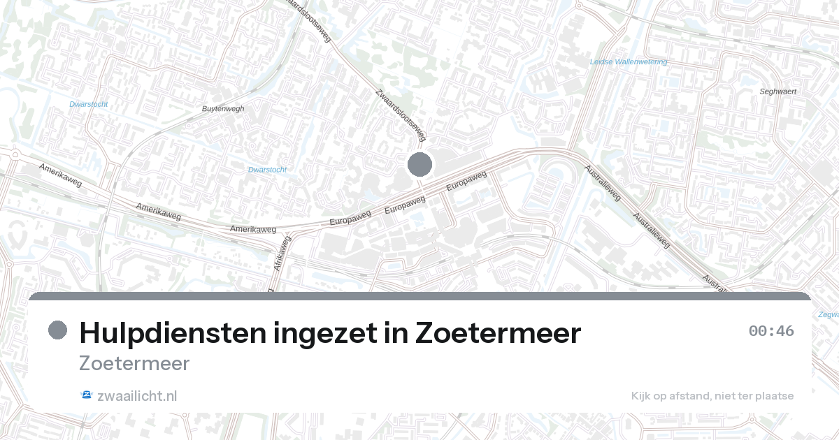Hulpdiensten ingezet in Zoetermeer — 31 jan 2026 | 🚨 Zwaailicht.nl