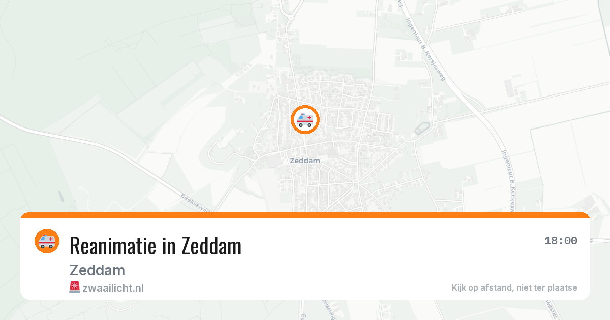 Reanimatie in Zeddam — 7 aug 2026
