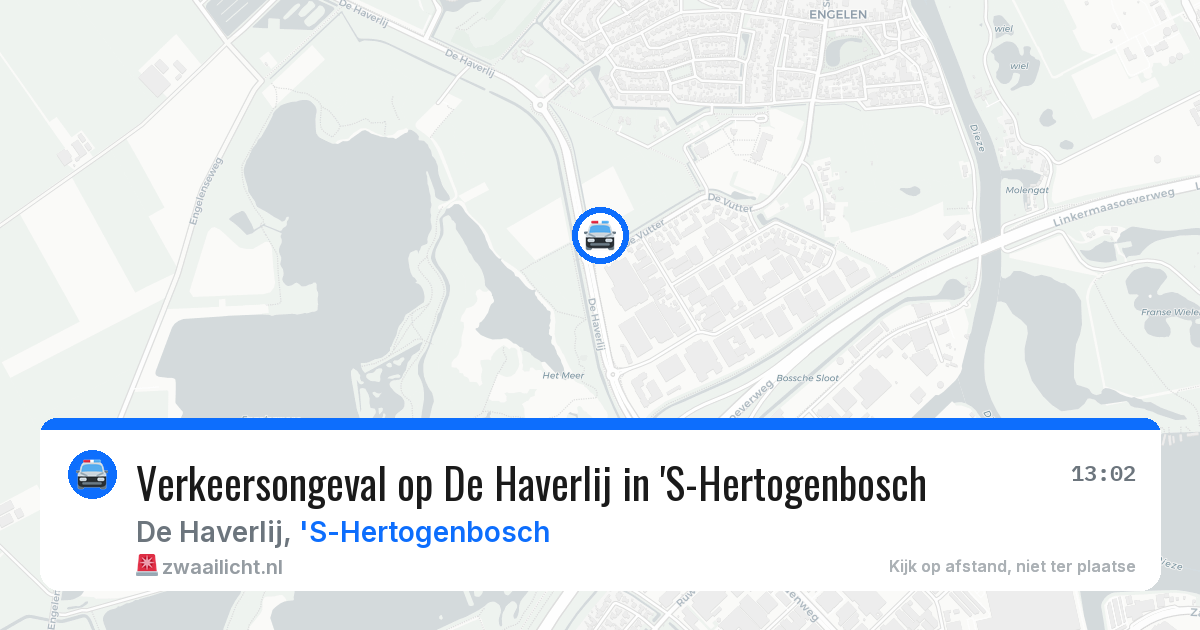 Verkeersongeval op De Haverlij in 'S-Hertogenbosch — 15 jul 2026