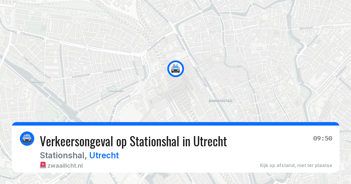 Verkeersongeval op Stationshal in Utrecht — 20 mei 2026