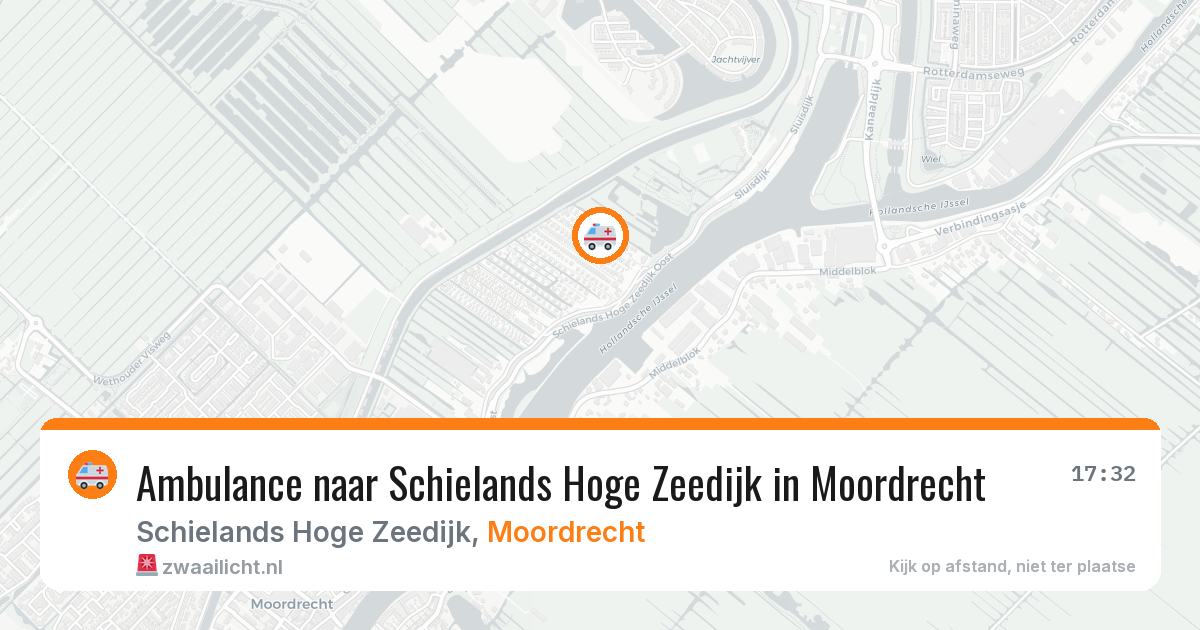 Ambulance naar Schielands Hoge Zeedijk in Moordrecht — 22 jan 2026