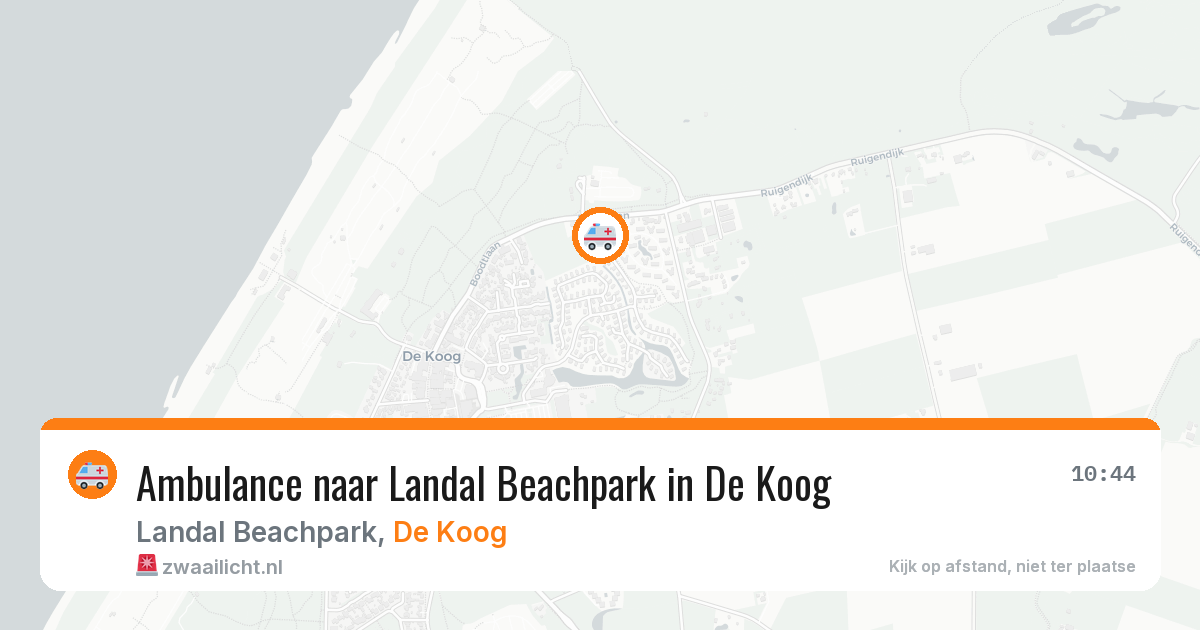 Ambulance naar Landal Beachpark in De Koog — 29 jun 2026