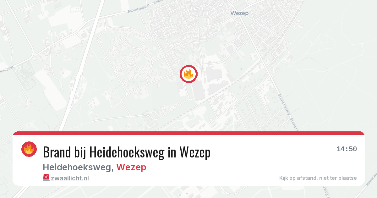 Brand bij Heidehoeksweg in Wezep — 31 jul 2026