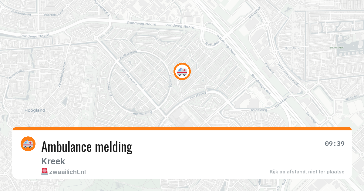 Ambulance melding — 9 feb 2026