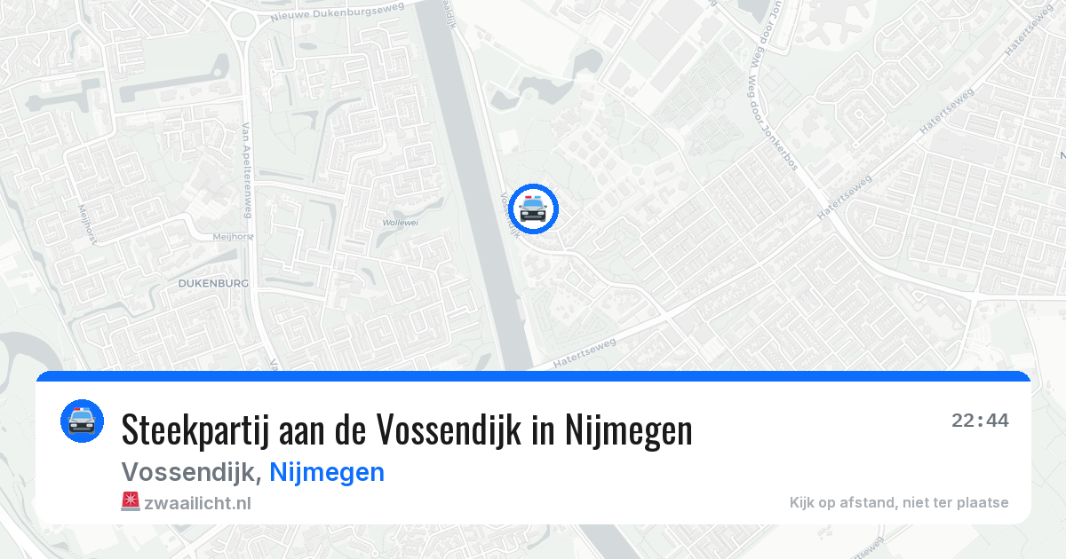Steekpartij aan de Vossendijk in Nijmegen — 17 apr 2026