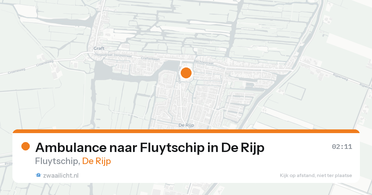 Ambulance naar Fluytschip in De Rijp — 20 mei 2026