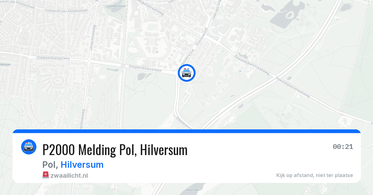 P2000 Melding Pol, Hilversum — 16 jun 2026
