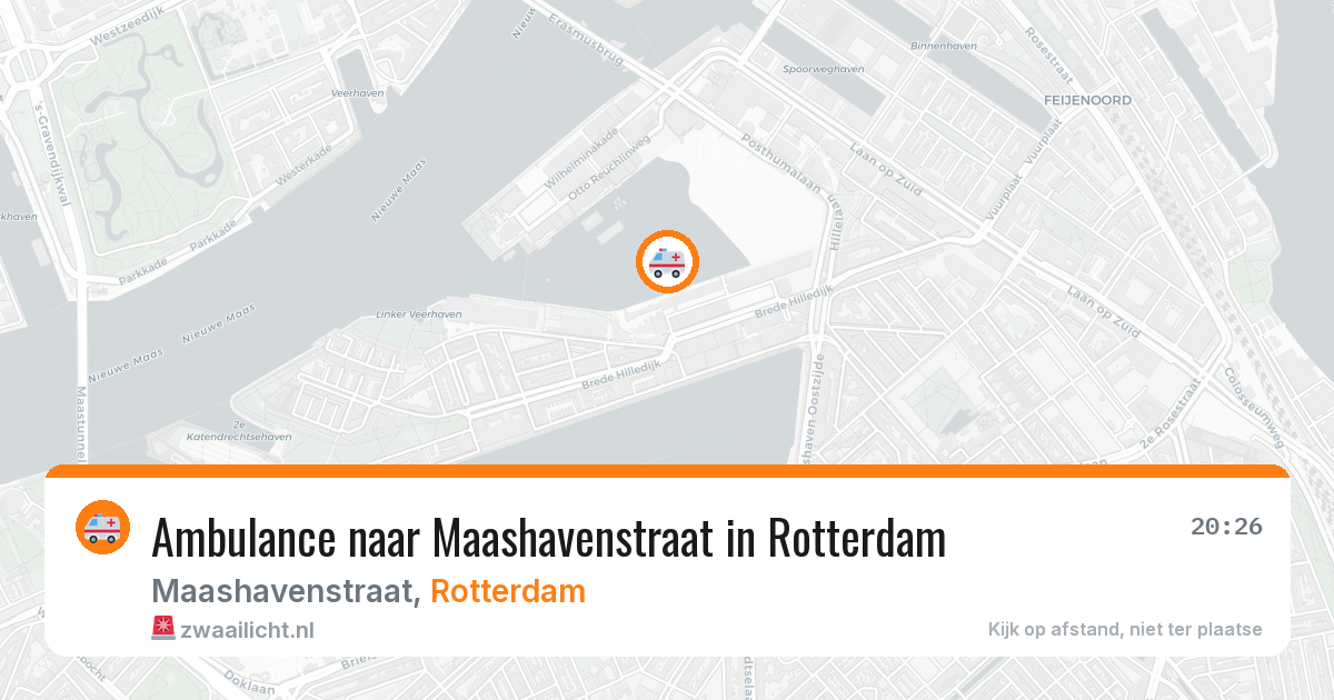 Ambulance naar Maashavenstraat in Rotterdam — 10 apr 2026