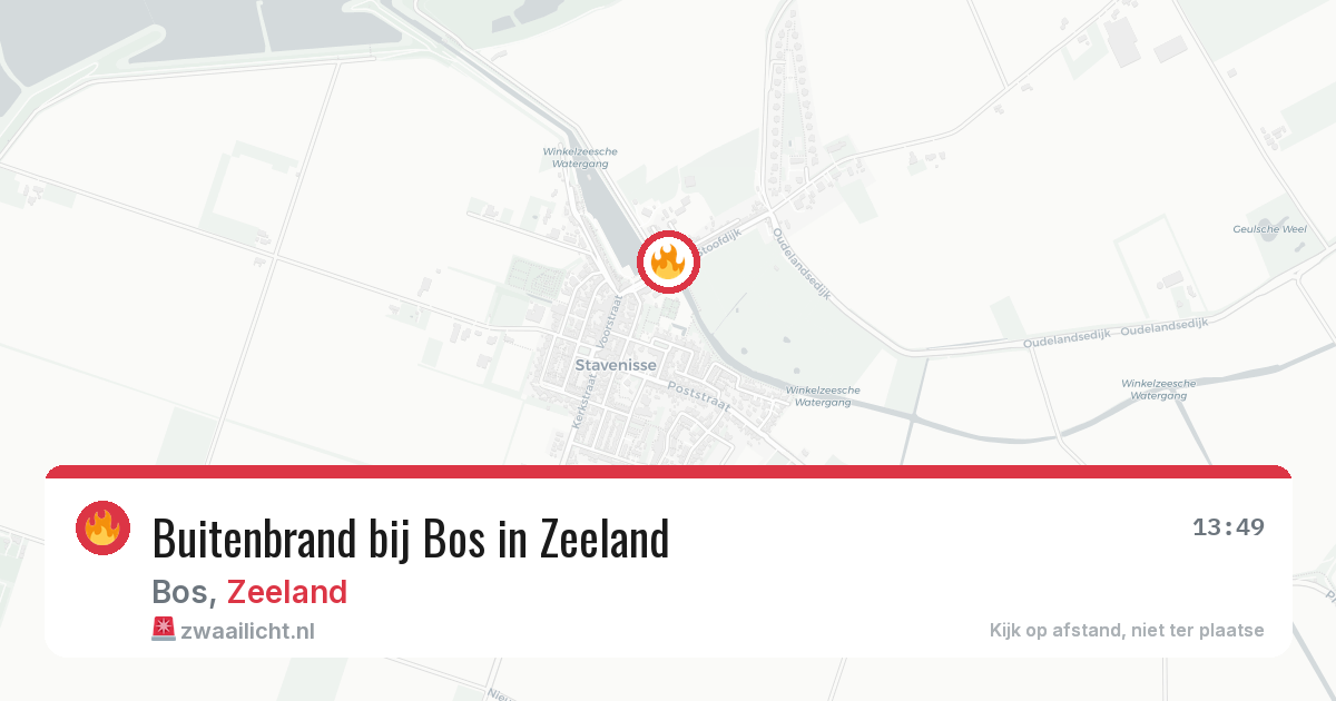 Buitenbrand bij Bos in Zeeland — 30 apr 2026