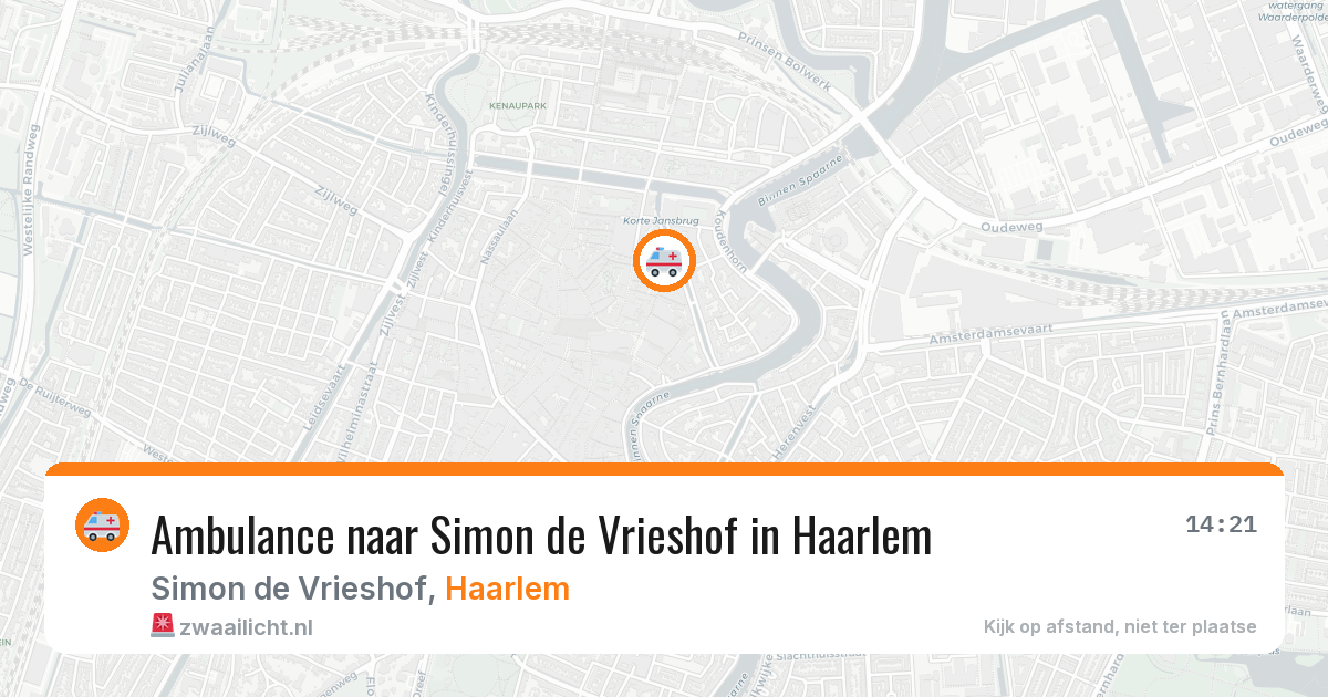 Ambulance naar Simon de Vrieshof in Haarlem — 27 jul 2026