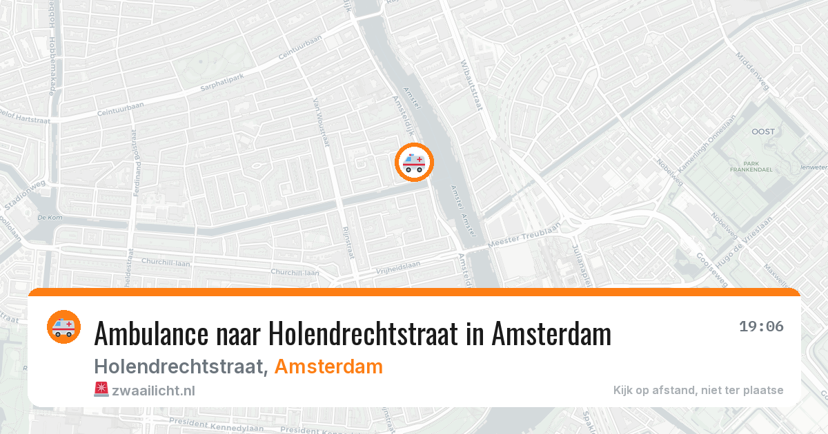 Ambulance naar Holendrechtstraat in Amsterdam — 23 mei 2026