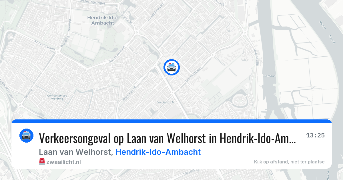 Verkeersongeval op Laan van Welhorst in Hendrik-Ido-Ambacht — 15 apr 2026