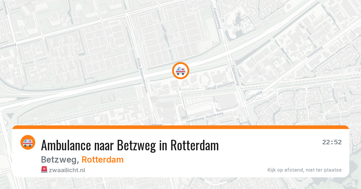 Ambulance naar Betzweg in Rotterdam — 18 mrt 2026