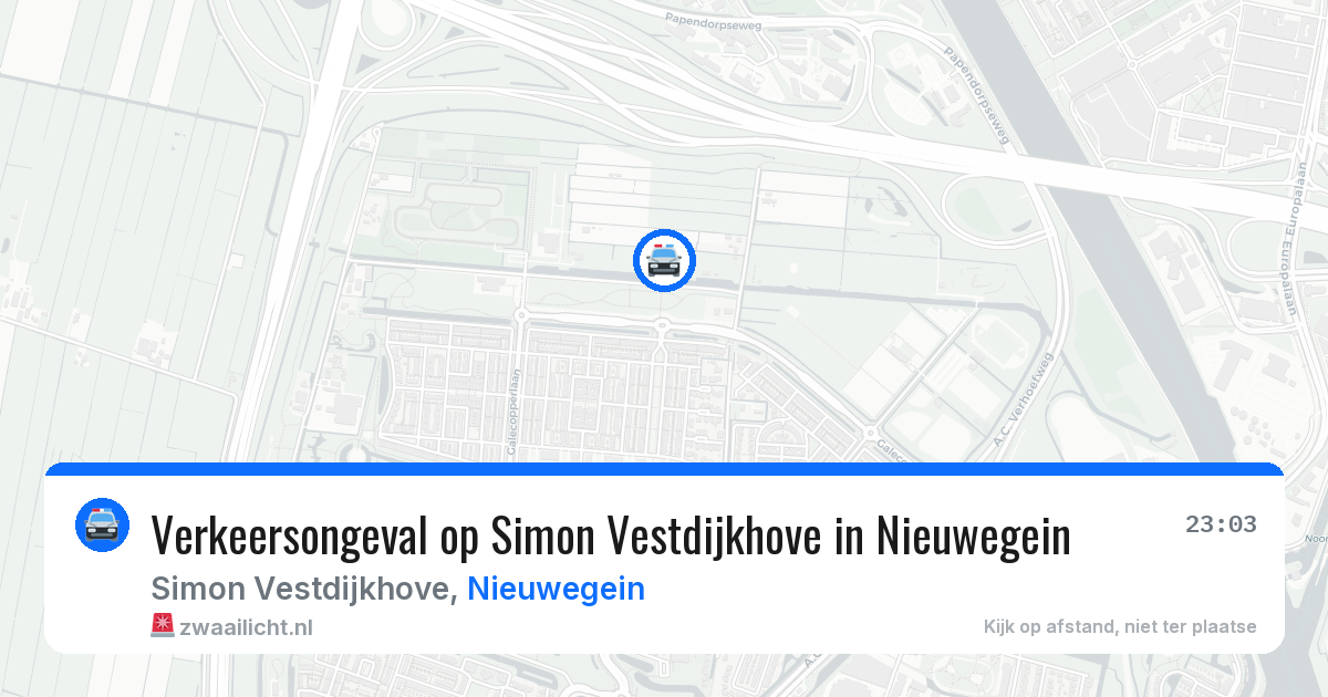 Verkeersongeval op Simon Vestdijkhove in Nieuwegein — 6 jul 2026
