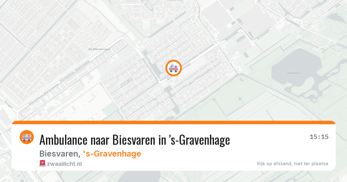 Ambulance naar Biesvaren in 's-Gravenhage — 3 jul 2026