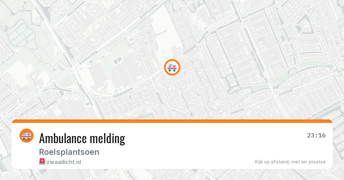 Ambulance melding — 17 mei 2026