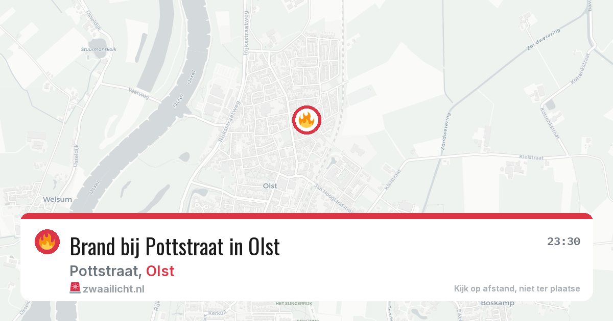Brand bij Pottstraat in Olst — 19 jun 2026