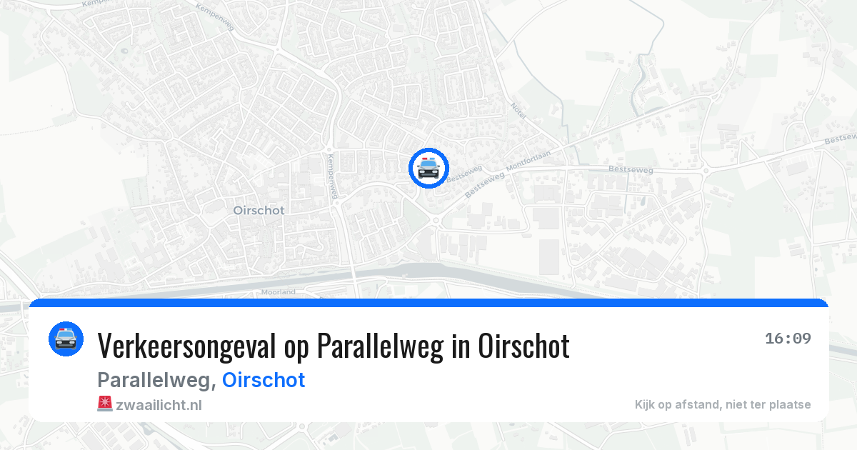 Verkeersongeval op Parallelweg in Oirschot — 19 mei 2026