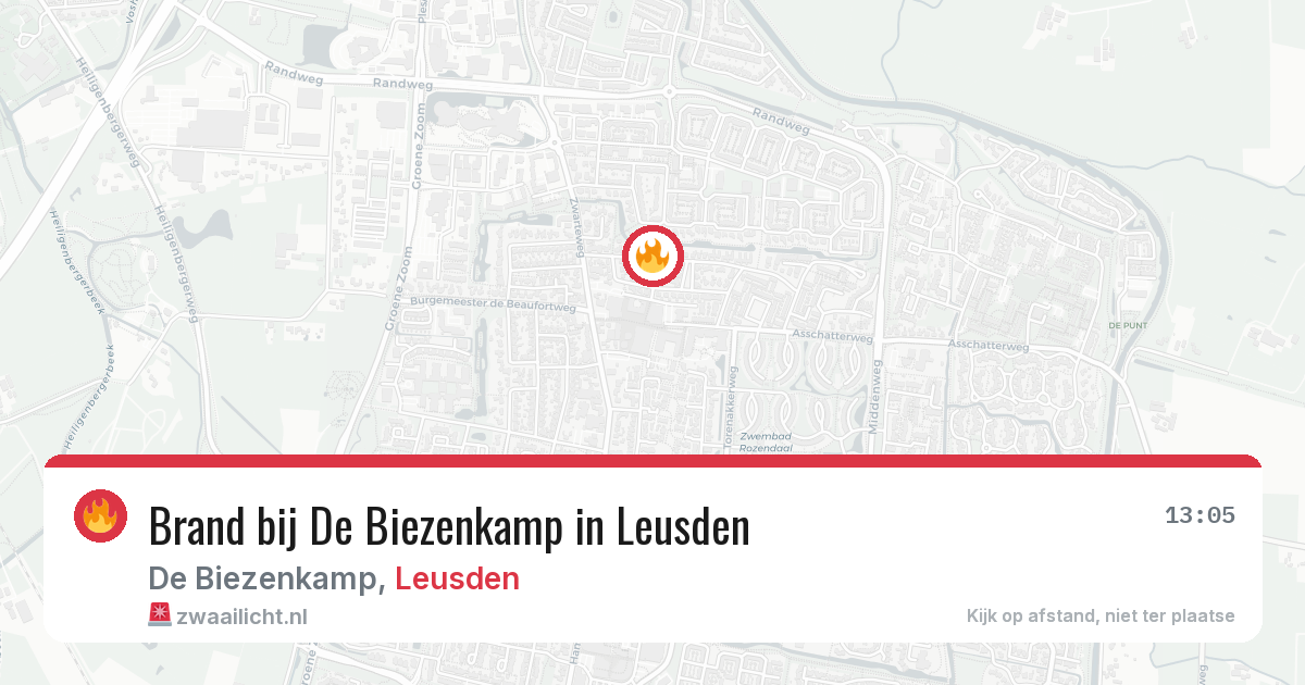 Brand bij De Biezenkamp in Leusden — 2 apr 2026