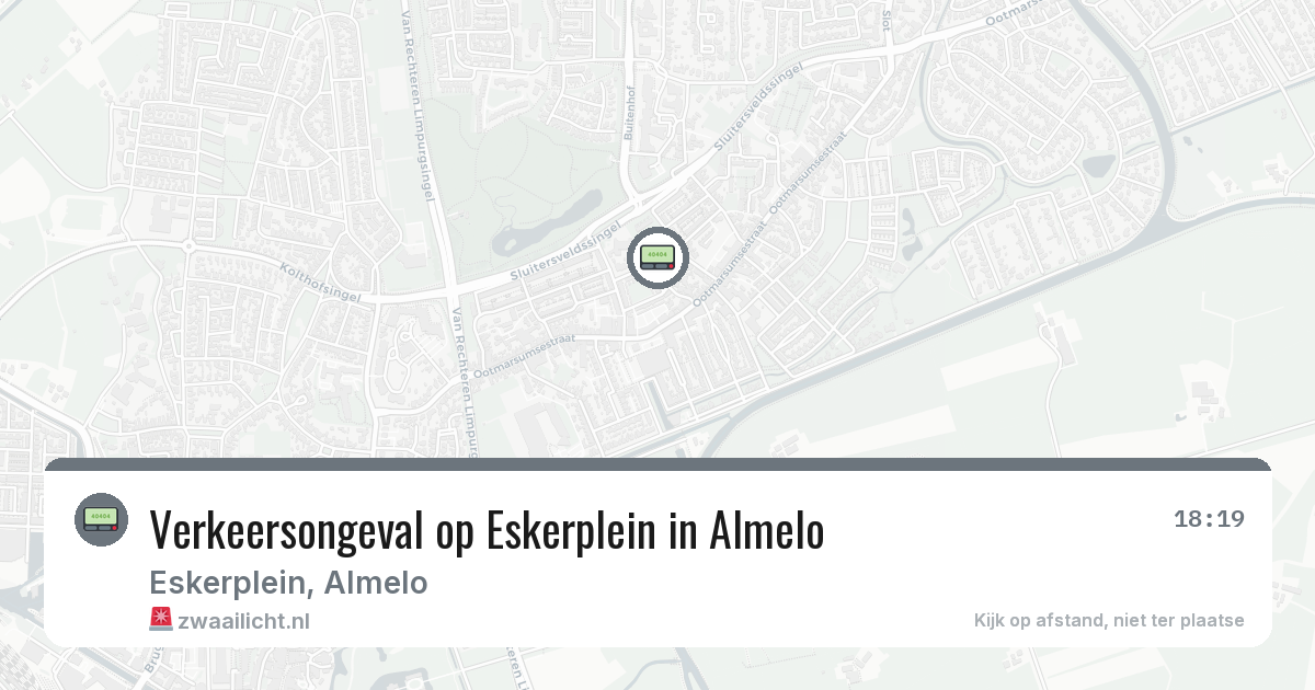 Verkeersongeval op Eskerplein in Almelo — 7 apr 2026