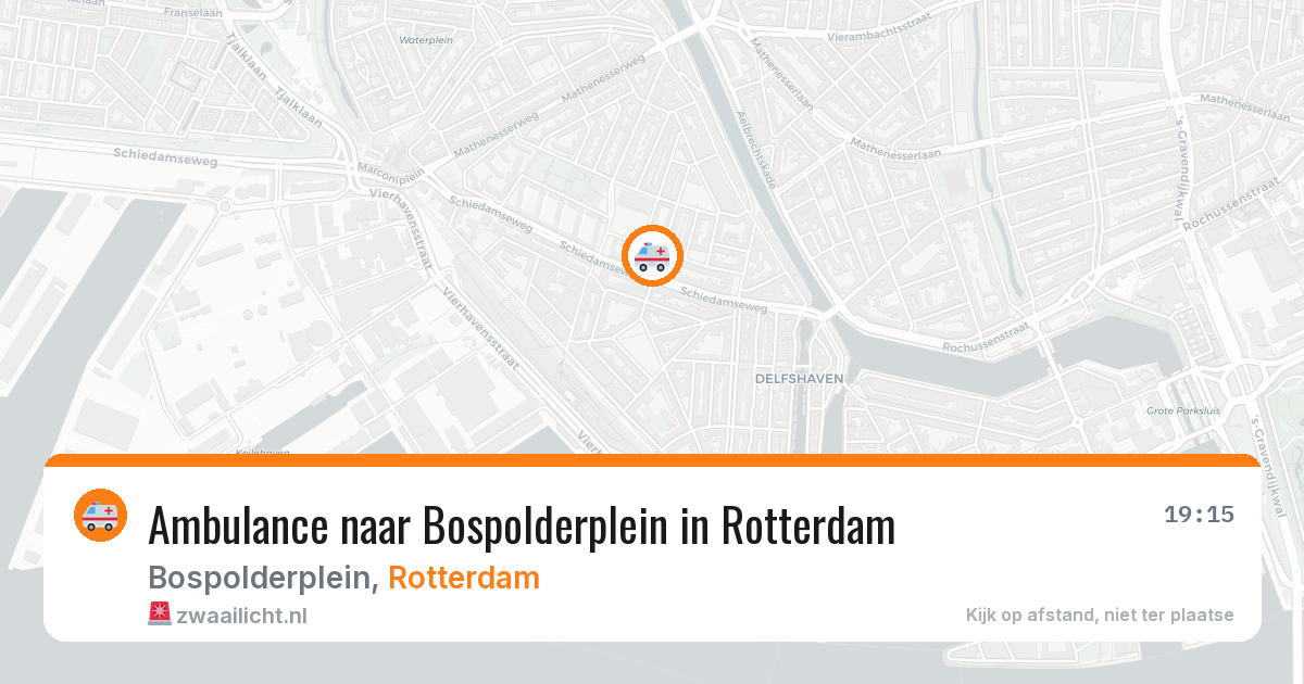 Ambulance naar Bospolderplein in Rotterdam — 30 jul 2026