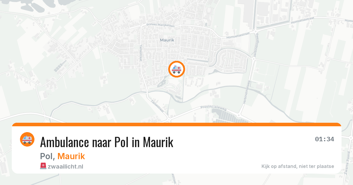 Ambulance naar Pol in Maurik — 5 aug 2026