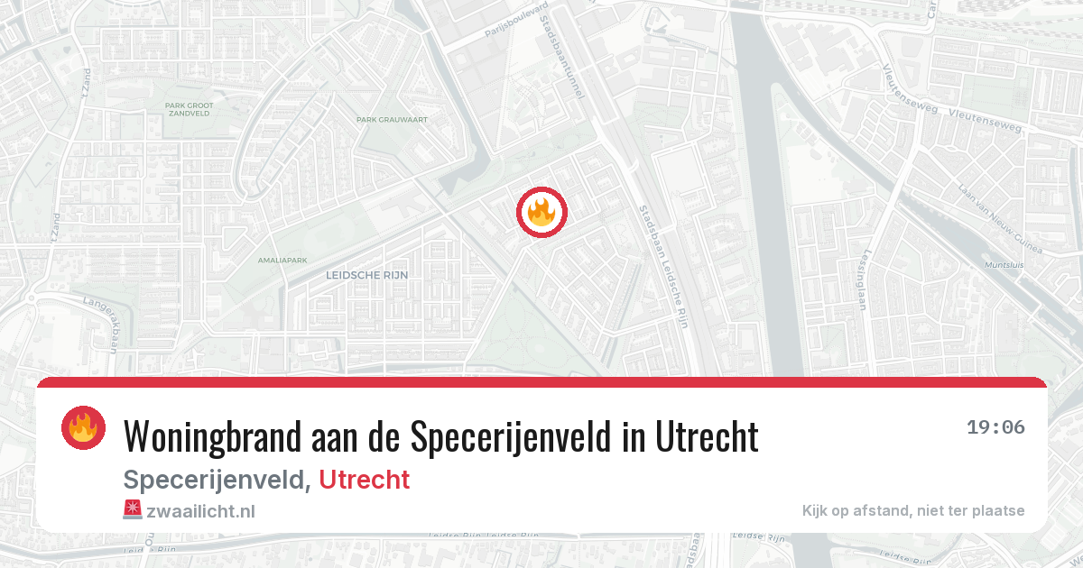Woningbrand aan de Specerijenveld in Utrecht — 11 mei 2026