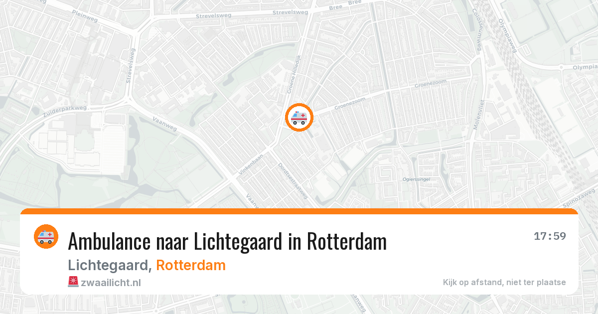 Ambulance naar Lichtegaard in Rotterdam — 30 mrt 2026