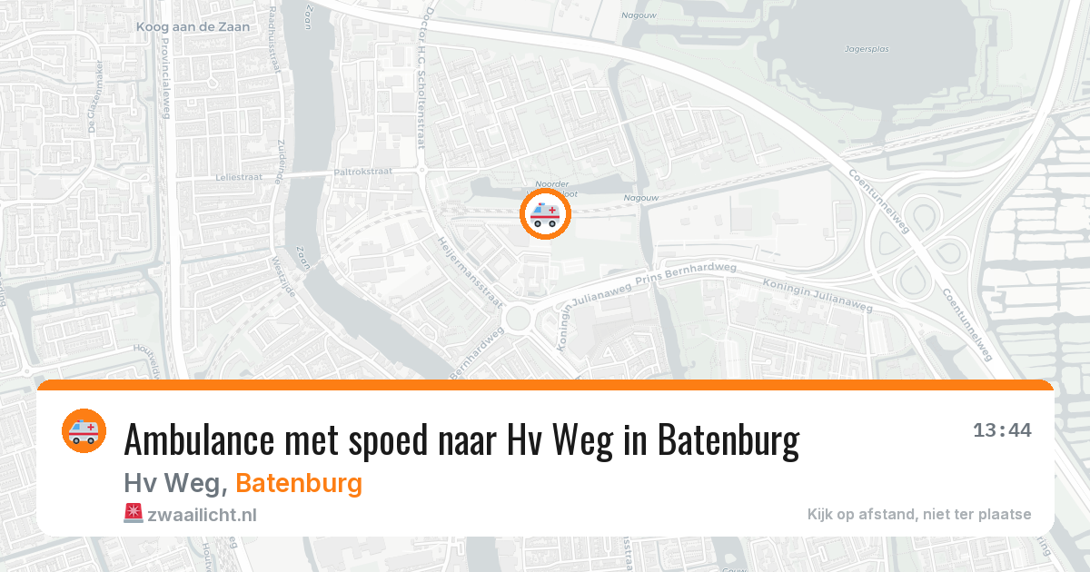Ambulance met spoed naar Hv Weg in Batenburg — 8 mrt 2026