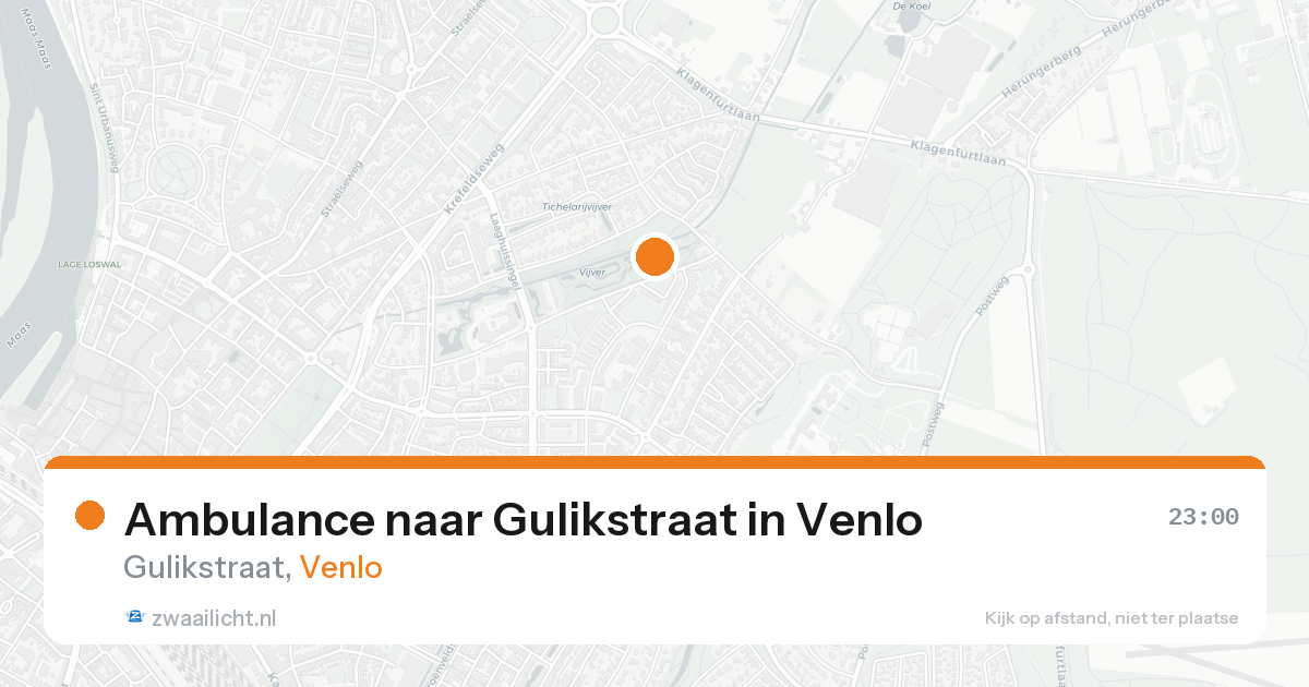 Ambulance naar Gulikstraat in Venlo — 21 aug 2026