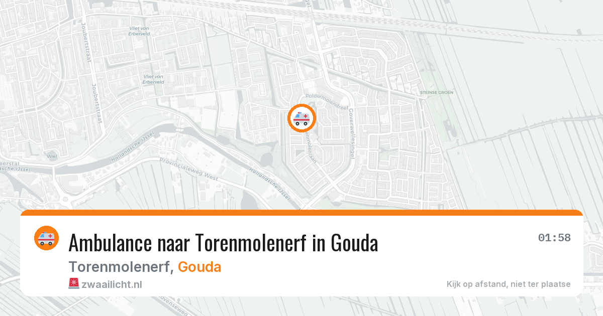 Ambulance naar Torenmolenerf in Gouda — 24 apr 2026