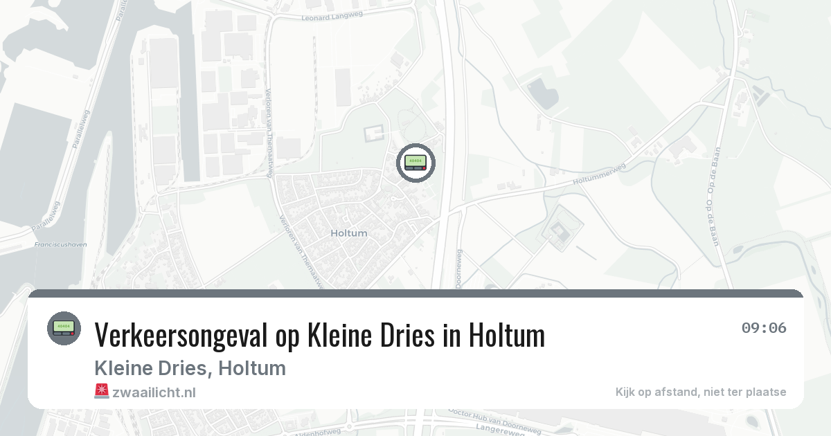 Verkeersongeval op Kleine Dries in Holtum — 14 jul 2026