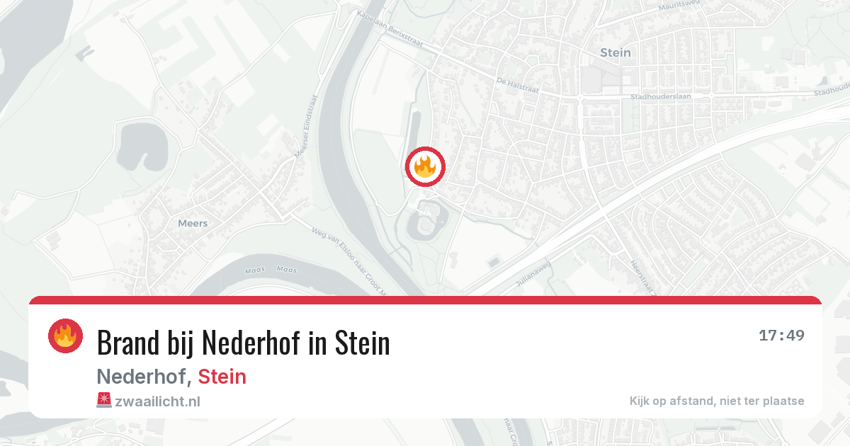 Brand bij Nederhof in Stein — 8 mei 2026