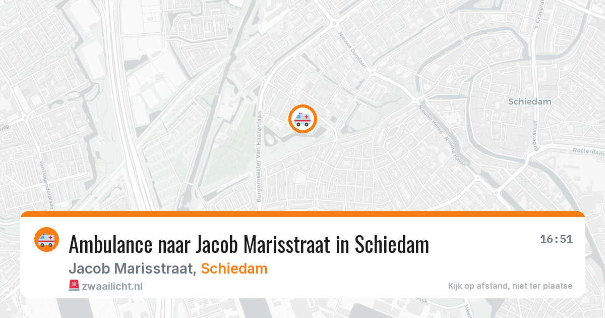 Ambulance naar Jacob Marisstraat in Schiedam — 26 jun 2026