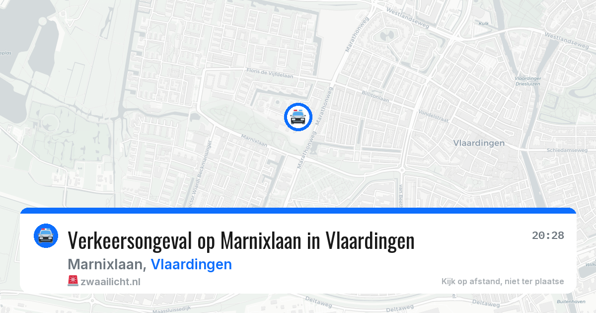 Verkeersongeval op Marnixlaan in Vlaardingen — 23 jun 2026