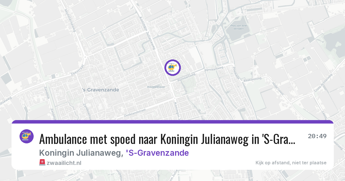 Ambulance met spoed naar Koningin Julianaweg in 'S-Gravenzande — 14 jul 2026