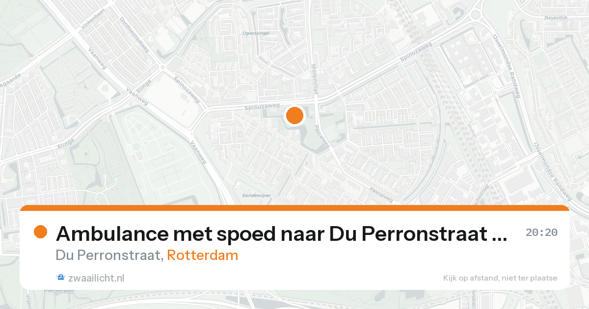 Ambulance met spoed naar Du Perronstraat in Rotterdam — 2 jul 2026