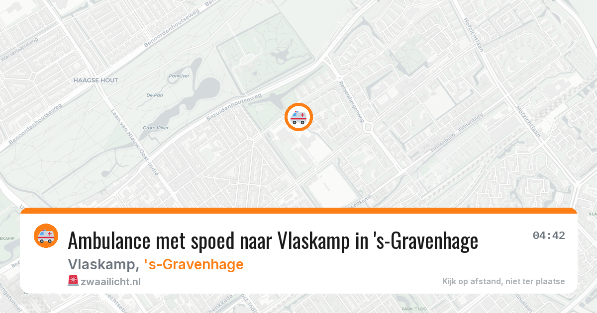 Ambulance met spoed naar Vlaskamp in 's-Gravenhage — 17 jul 2026