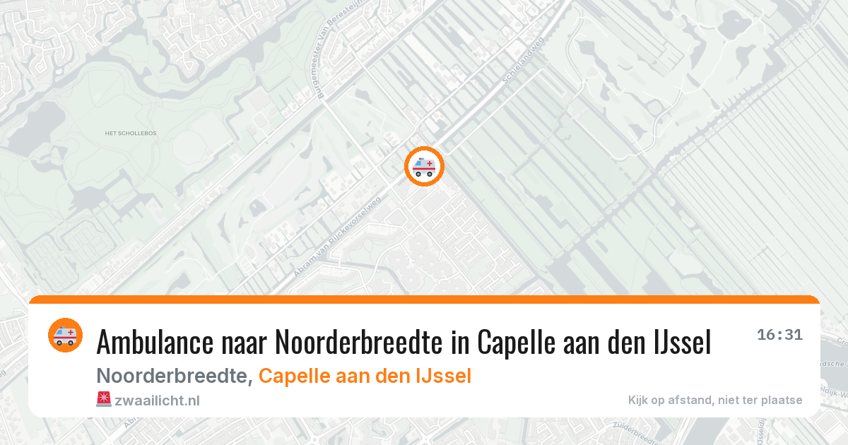 Ambulance naar Noorderbreedte in Capelle aan den IJssel — 9 jul 2026