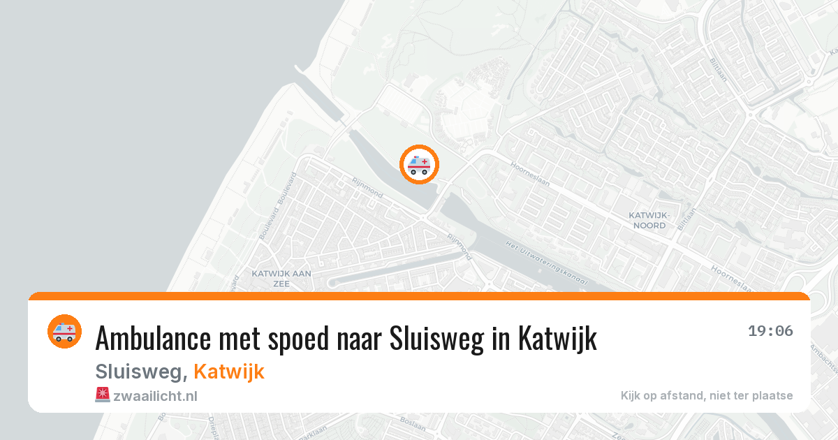 Ambulance met spoed naar Sluisweg in Katwijk — 17 jul 2026
